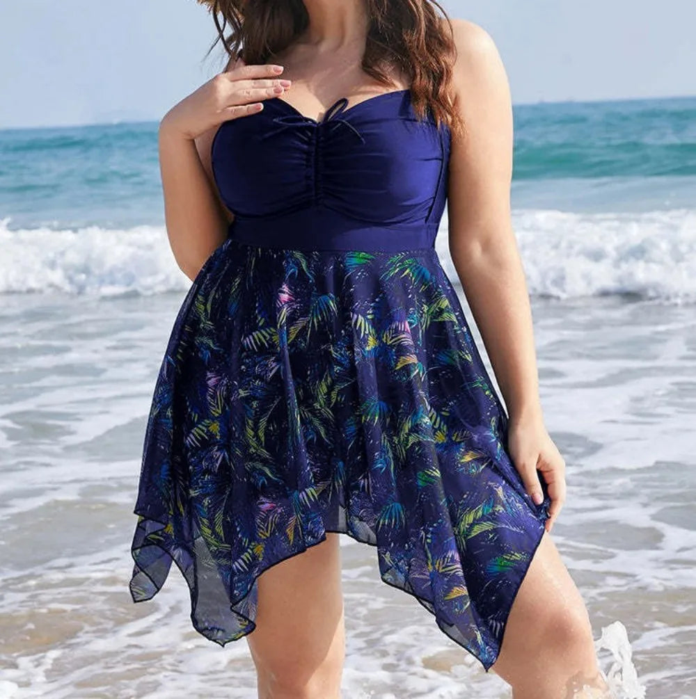 Womens Plus Size One Piece Swimsuit Tummy Control