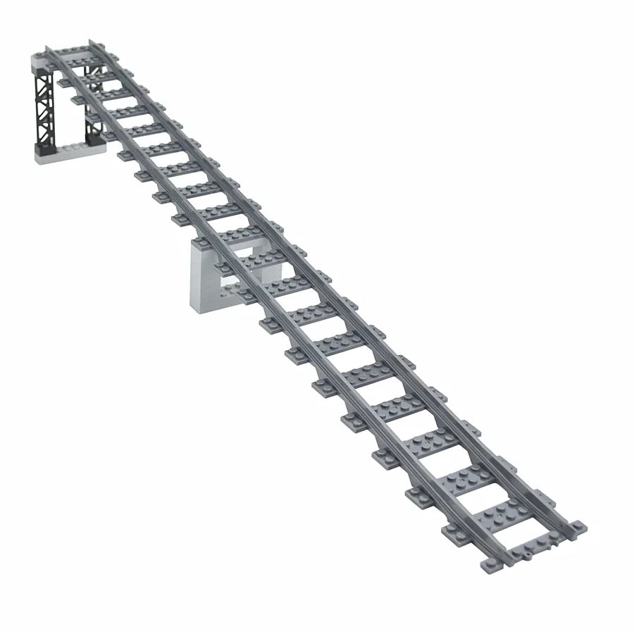 City Track Trains Uphill Flexible Soft Tracks Building