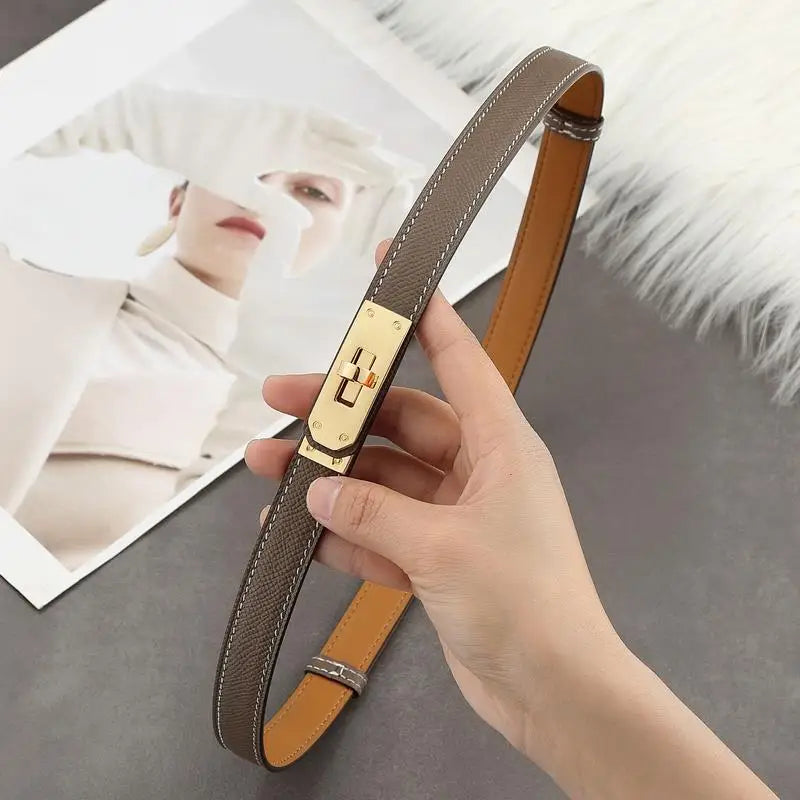 High Quality Ladies Girls Leather 1.8cm Designered Women