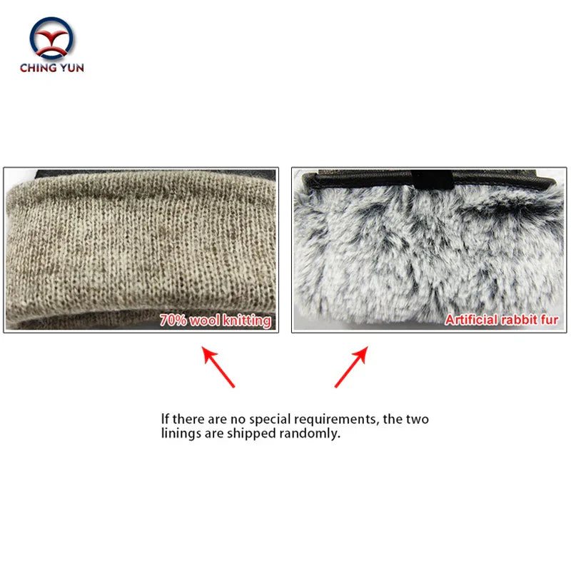 New Women's Gloves Genuine Leather Winter Warm Fluff