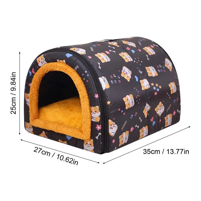 Insulated Dog House For Winter Warm Pet Sleeping