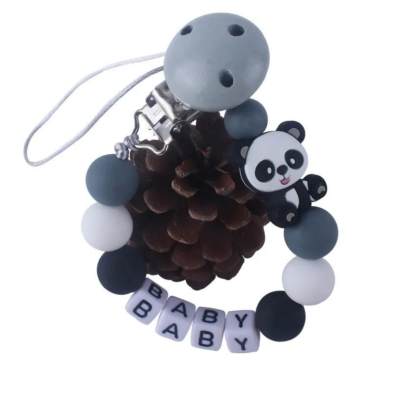 Personalized Name Handmade Silicone Baby Beech Dummy Pacifier
