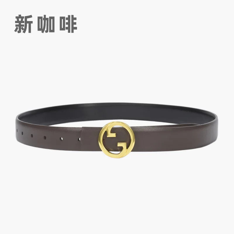 New Women‘s Belt Genuine Leather Belts For Women Female Gold Pin Buckle Strap Fancy Vintage for Jeans Dropshipping