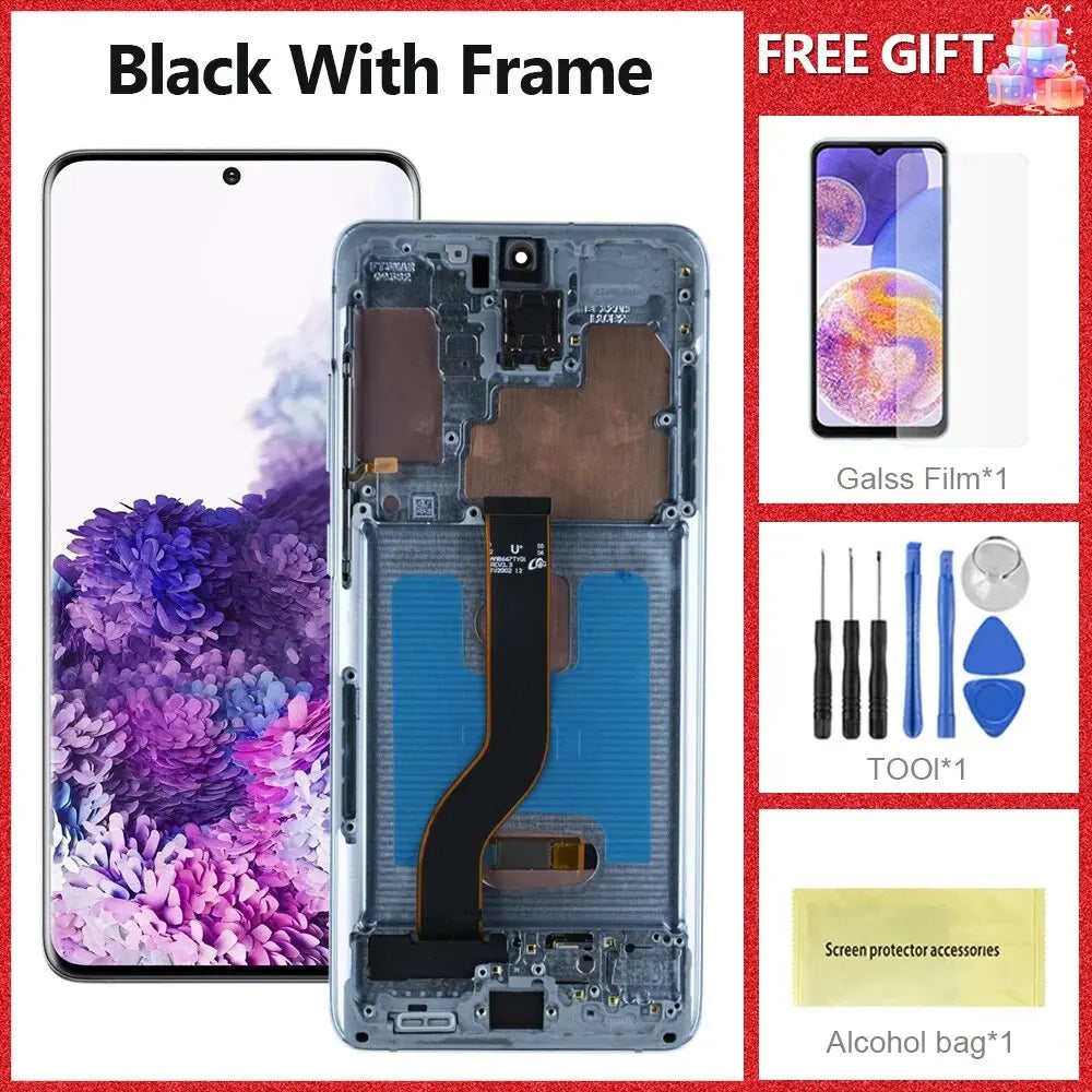 6.7" Screen For AMOLED S20 Plus With Frame