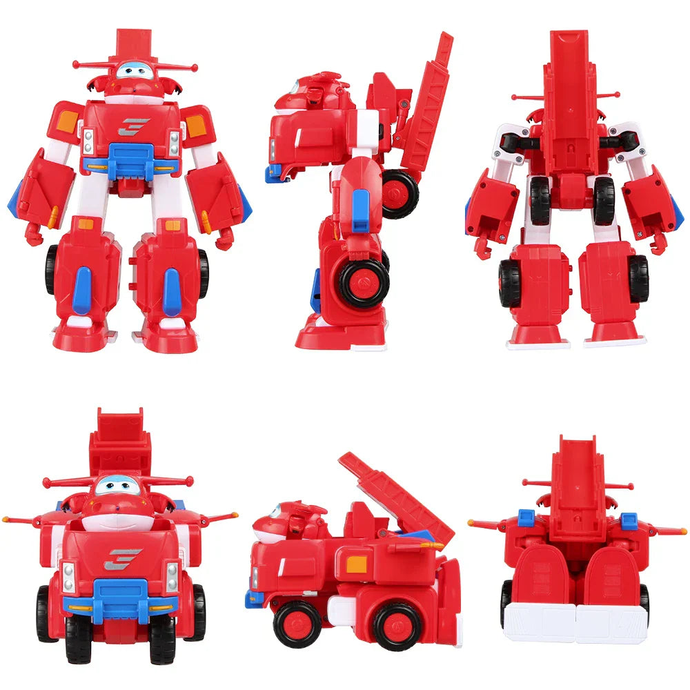 Super Wings 7" Robots Set Transform Vehicle With