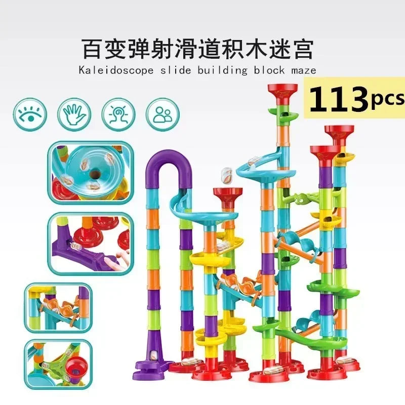 45-232PCS Marble Run Race Building Blocks Track Ball
