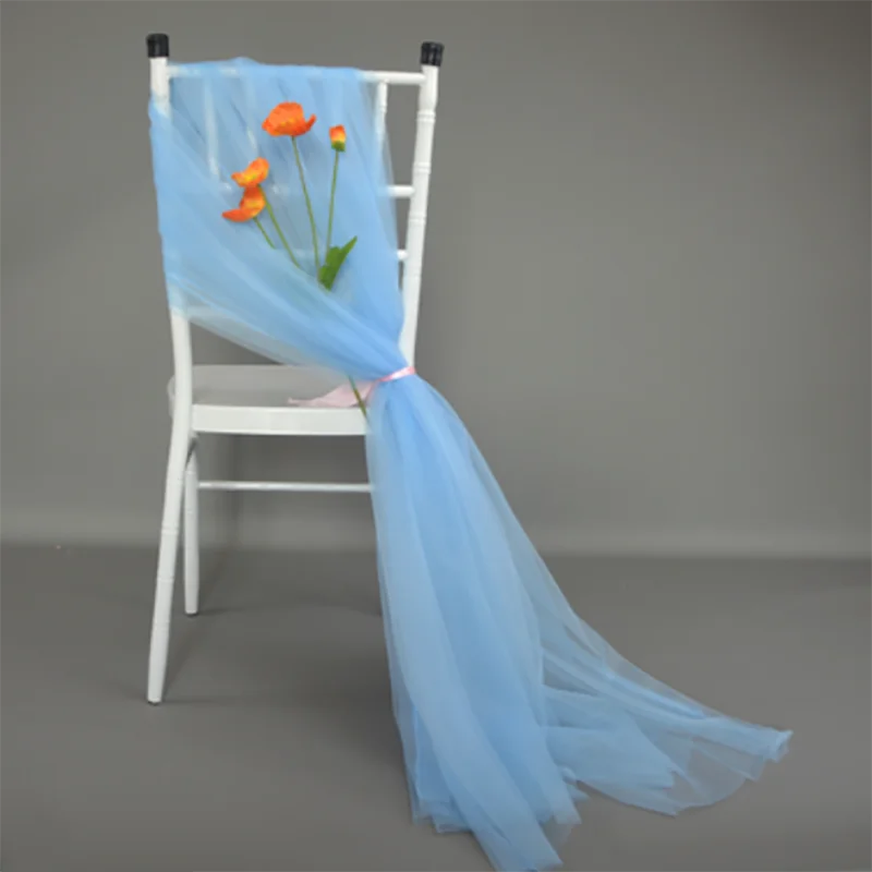 50pcs Soft Yarn Chair Sashes Chair Bows Wedding