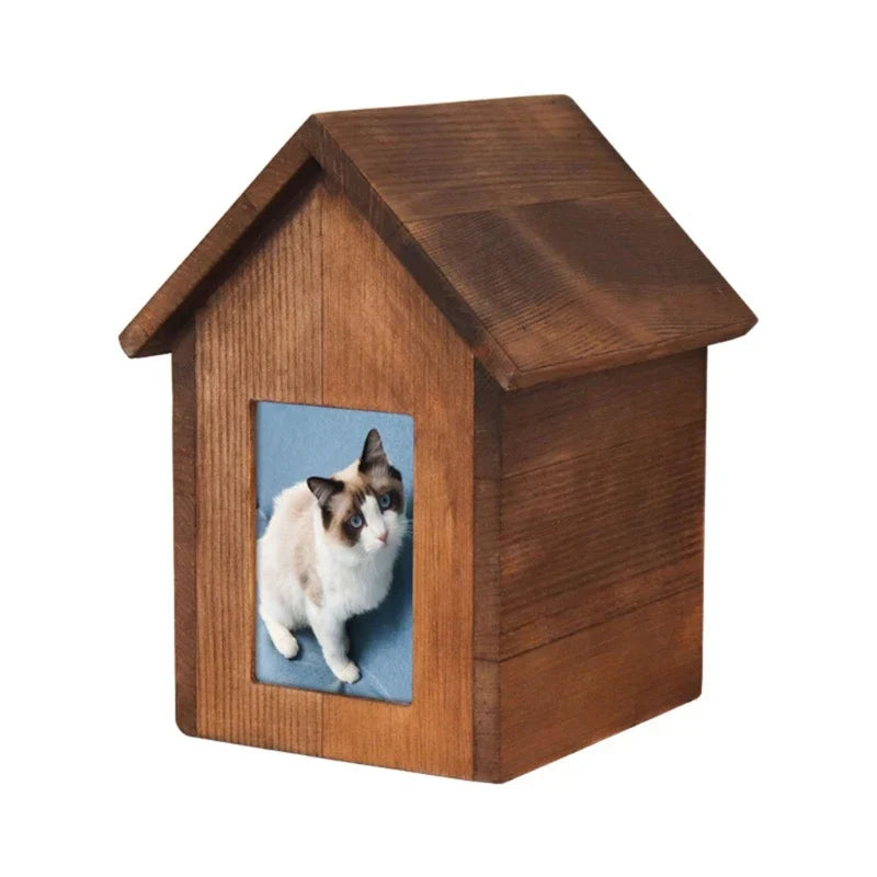 Cremation Urn Pet Cinerary Casket Happiness Memorial Box