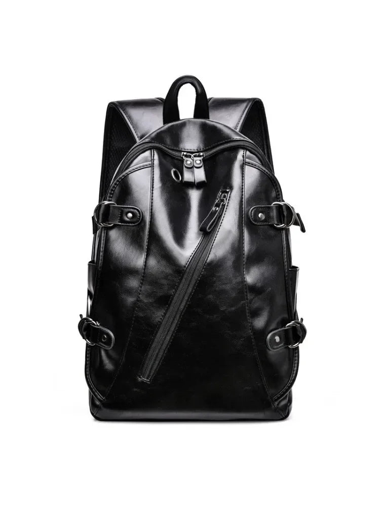 Business leather Travel Leisure Student large capacity men's