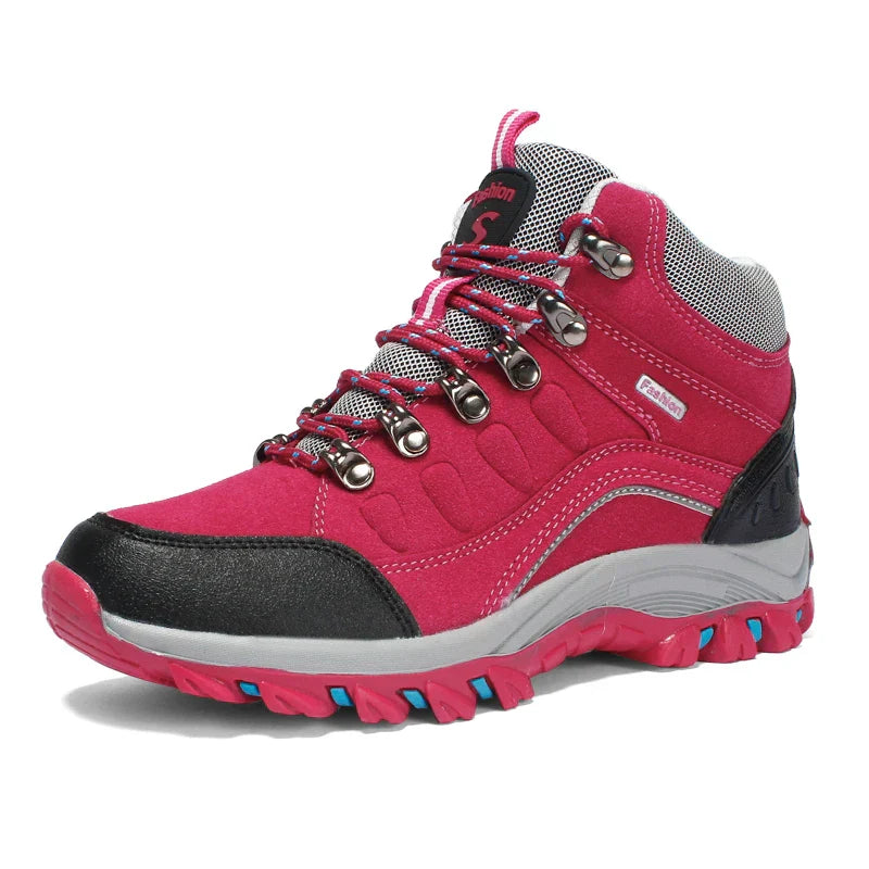 Women Hiking Waterproof Trekking Boots Winter High Top