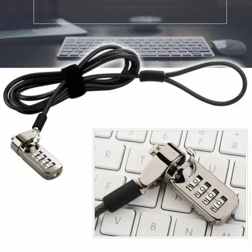 6 Foot Universal Computer Locking Cable Combination Laptop