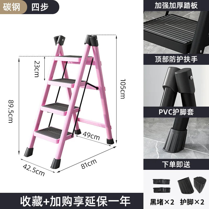Indoor Climbing Kitchen Stool Multifunctional Ladder Chair Stable