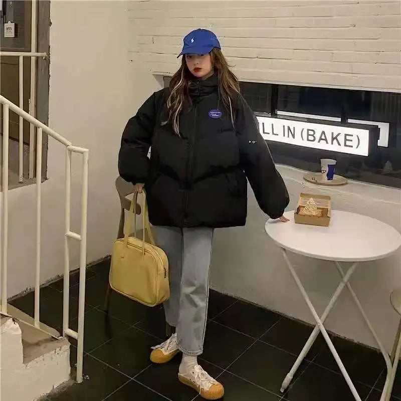 2024 New Winter Down Cotton Jacket Women Solid