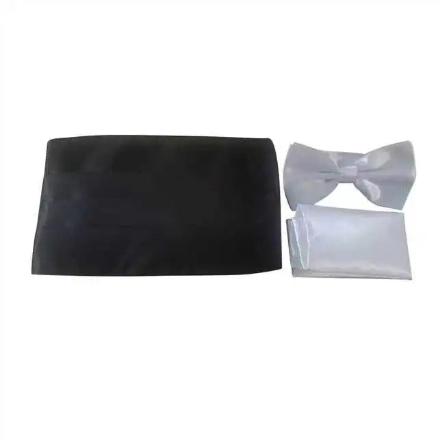 Ikepeibao Men's Classic Black Cummerbund Adjustable