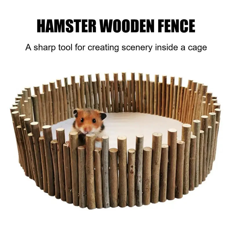 Hamster Cage Fence Guinea Pig Wood Climbing Bridge