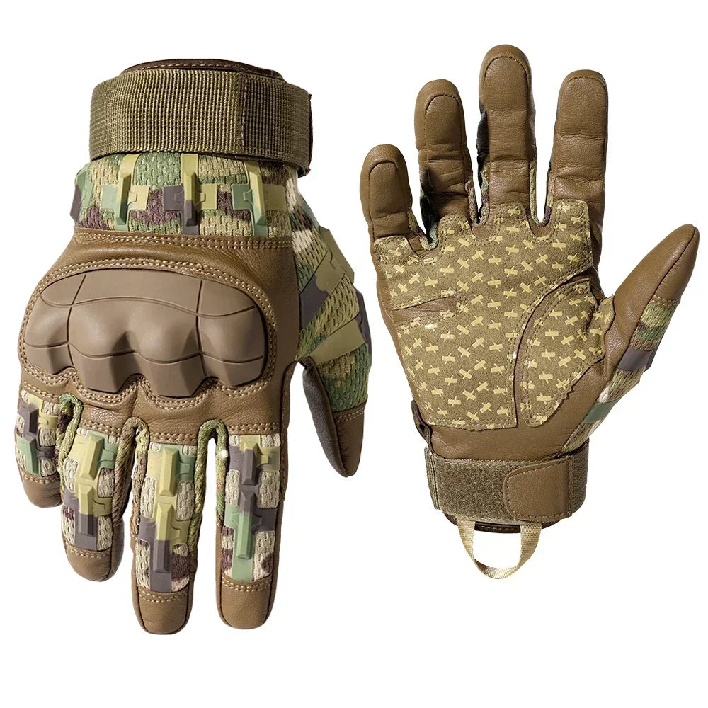 Men Tactical Military Gloves Full Finger Hard Shell