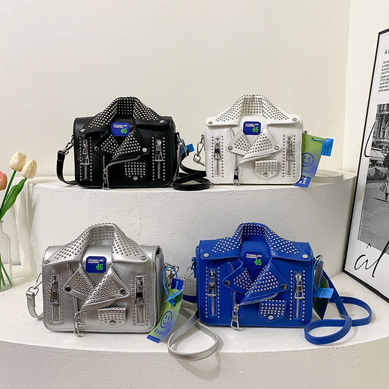 Fashion Jacket Shoulder Bags for Women Hip Hop