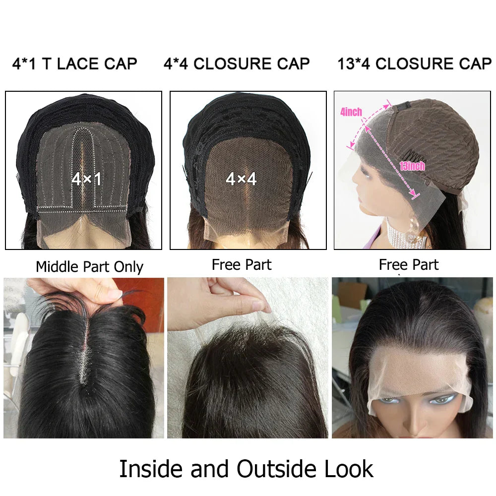 8-20 inch Straight Lace Front Wig Human Hair