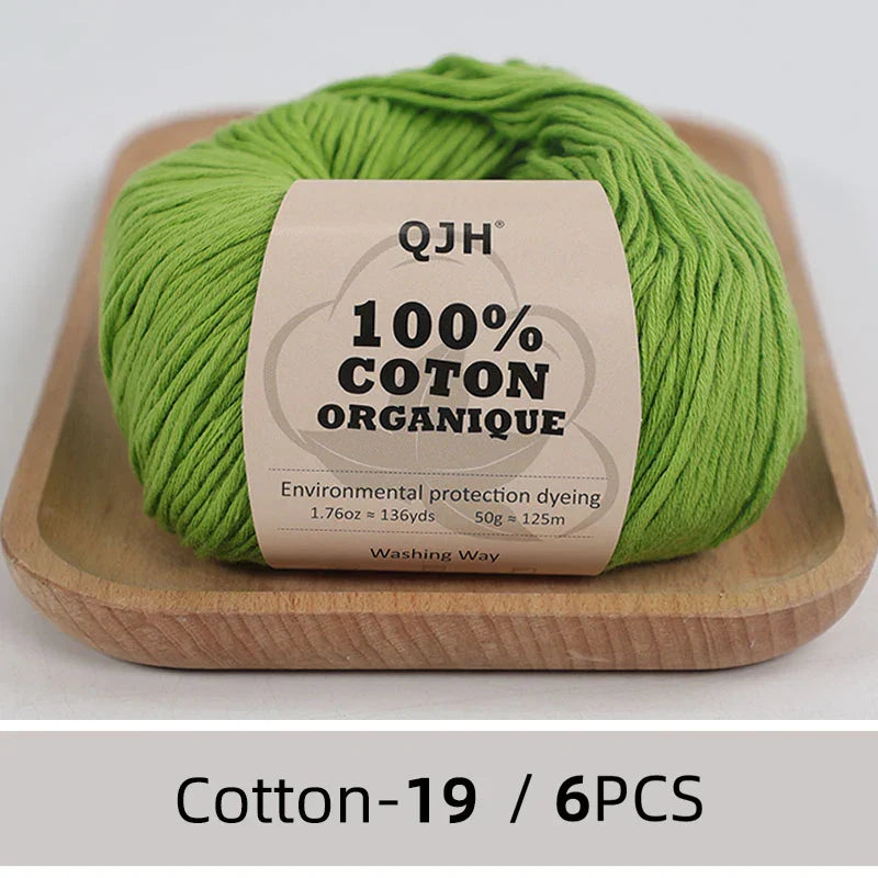 QJH 100% Cotton Yarn, Cotton Baby Sport Weight