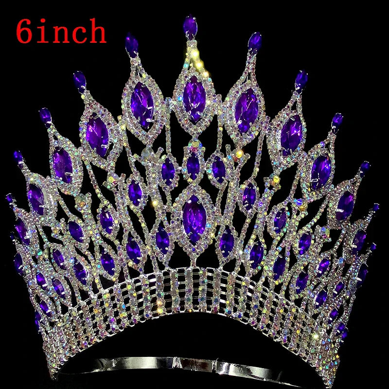Miss Universe Wedding Crown Queen Rhinestone Tiara Party