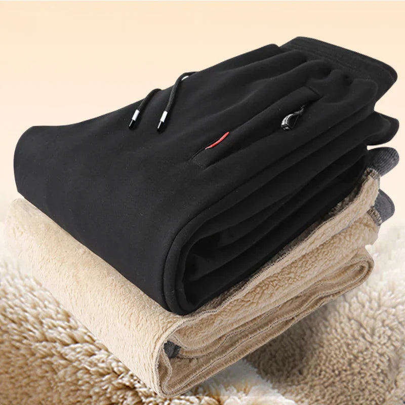 Men's Winter Lambswool Warm Cotton Sweatpants Men's Outdoor