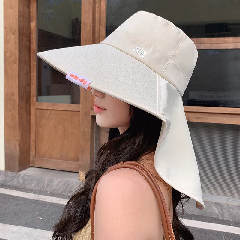 Women Outdoor Fisherman Hat Wide Brim Bucket Hat