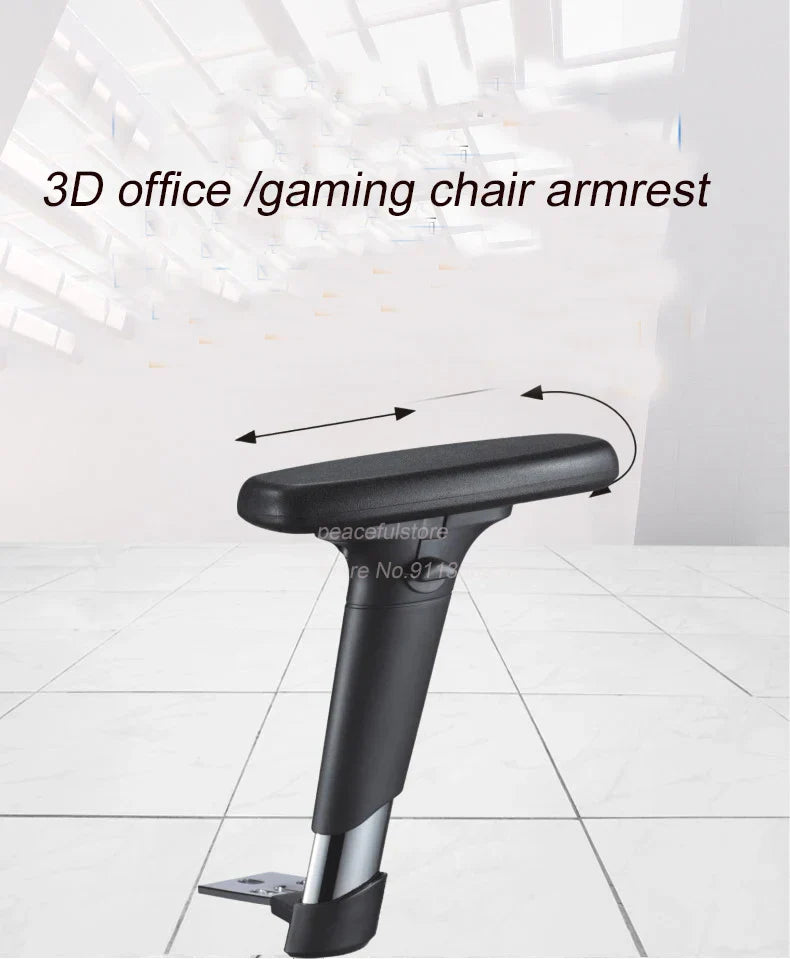 Adjustable 3D Office ArmChair Replacement 3 Holes Armrest
