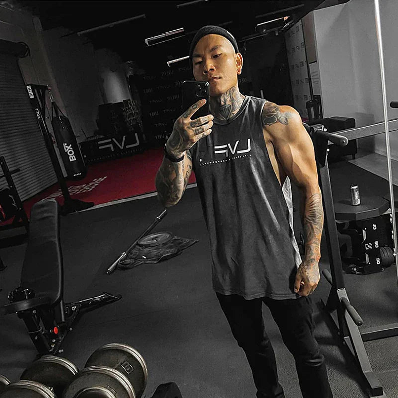 Mens Summer Gym Dry Quickly Tank Top Man