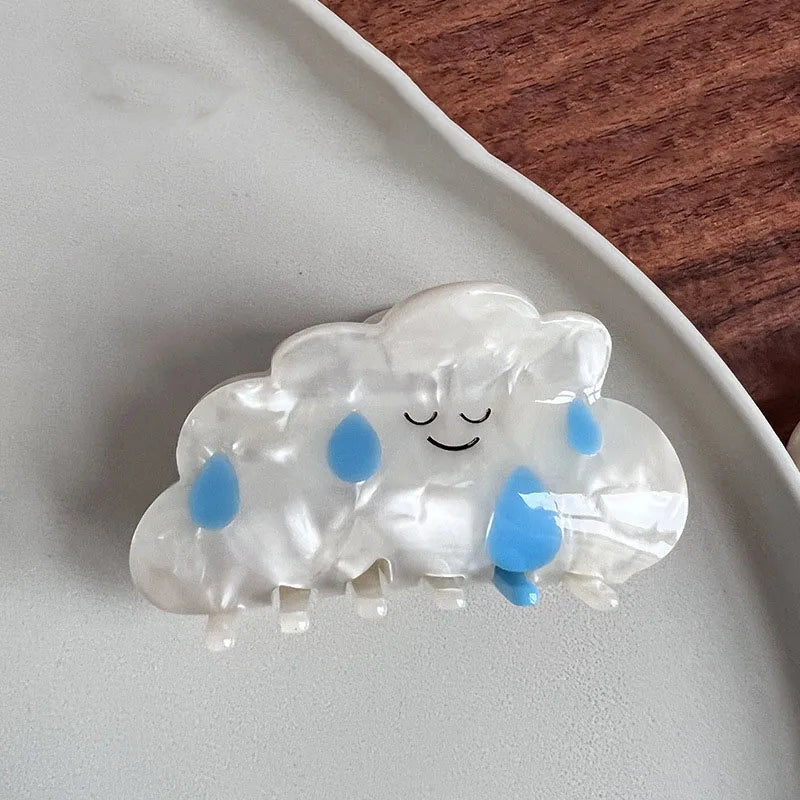 Muweordy Cute Cloud Hair Claw Acetate Claw Clip