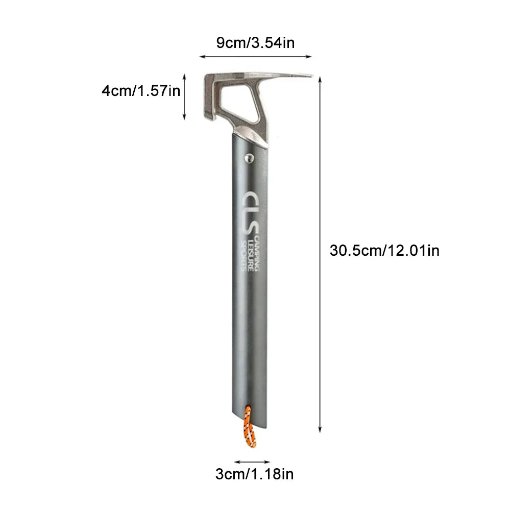 Camping Hammer Stainless Steel Ground Pegs Hammer Outdoor