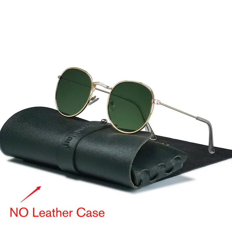 LeonLion 2023 Round Retro Sunglasses Men Round Vintage