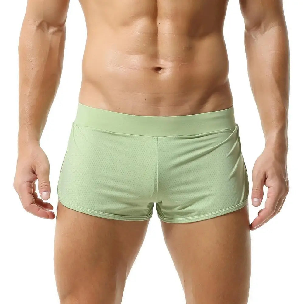 Men's Sports Shorts Mesh Breathable Pajamas Shorts Sexy