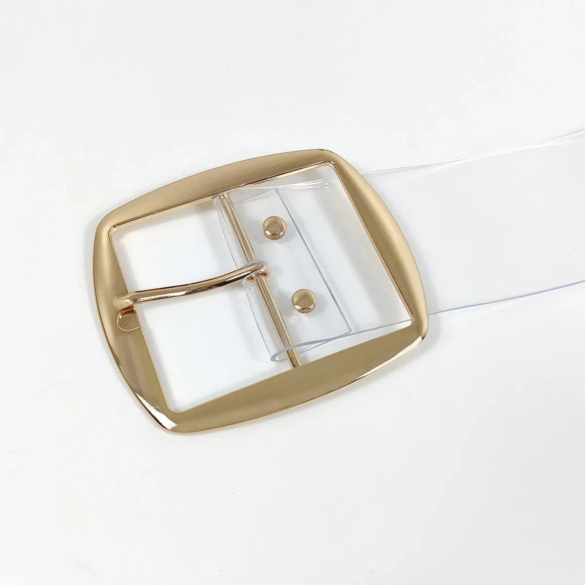 Designer White Clear Belts For Women High Quality