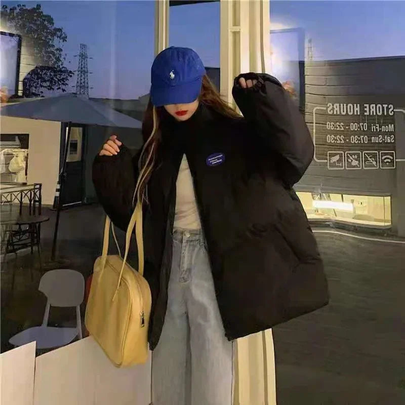 2024 New Winter Down Cotton Jacket Women Solid