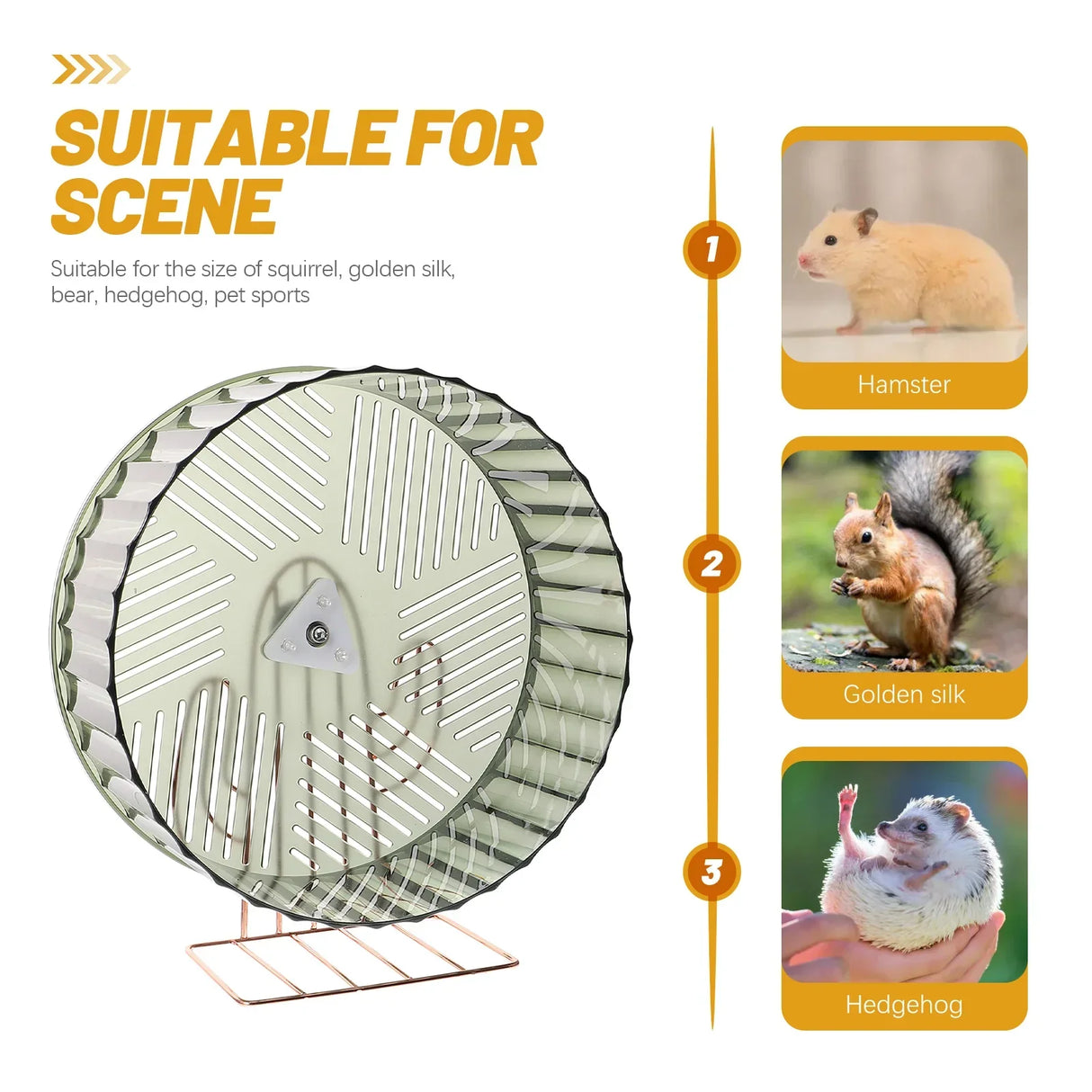 Wheel Hamster Silent Exercise Chinchilla Inch Quiet Running