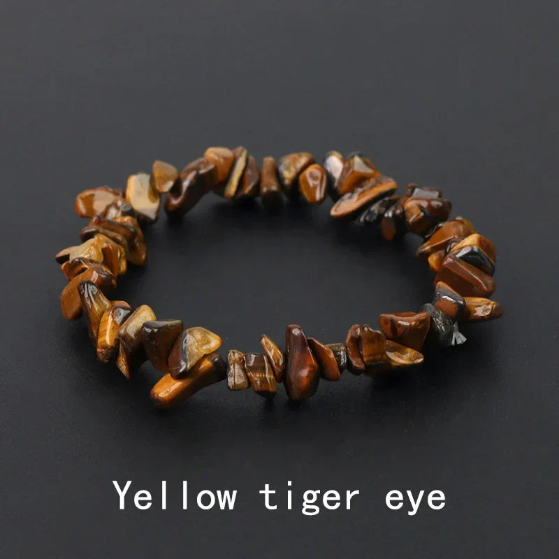 Natural Crystal Gemstone Irregular Energy Stone Bracelet Beads