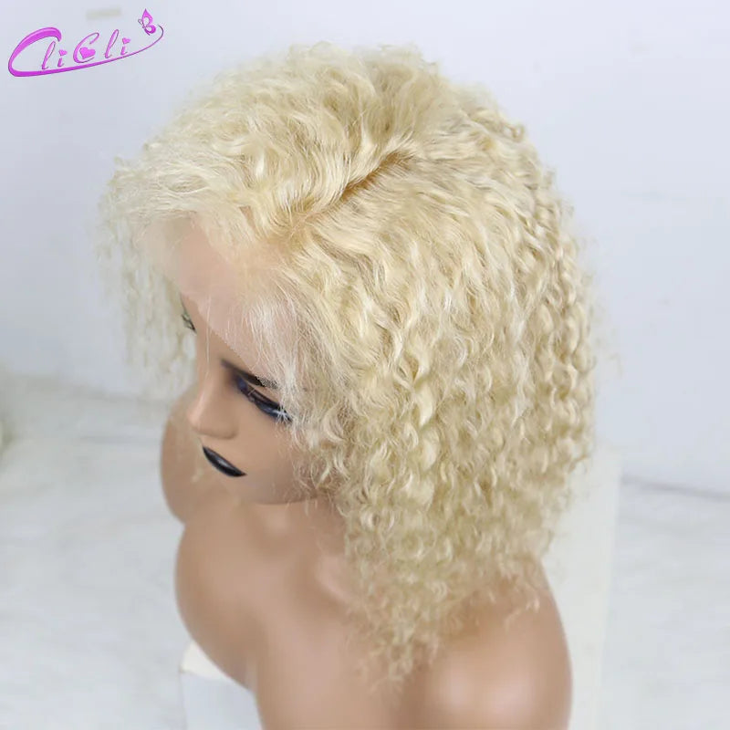 CliCli 613 Blonde Short Water Wave Bob Wig
