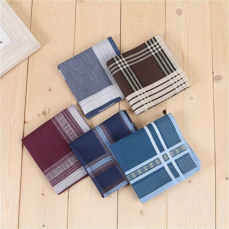 High Quality Men Cotton Dark Business Plaid Striped