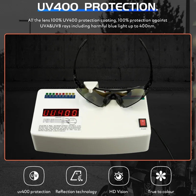 Kapvoe New Photochromic Cycling Glasses Men Women Outdoor