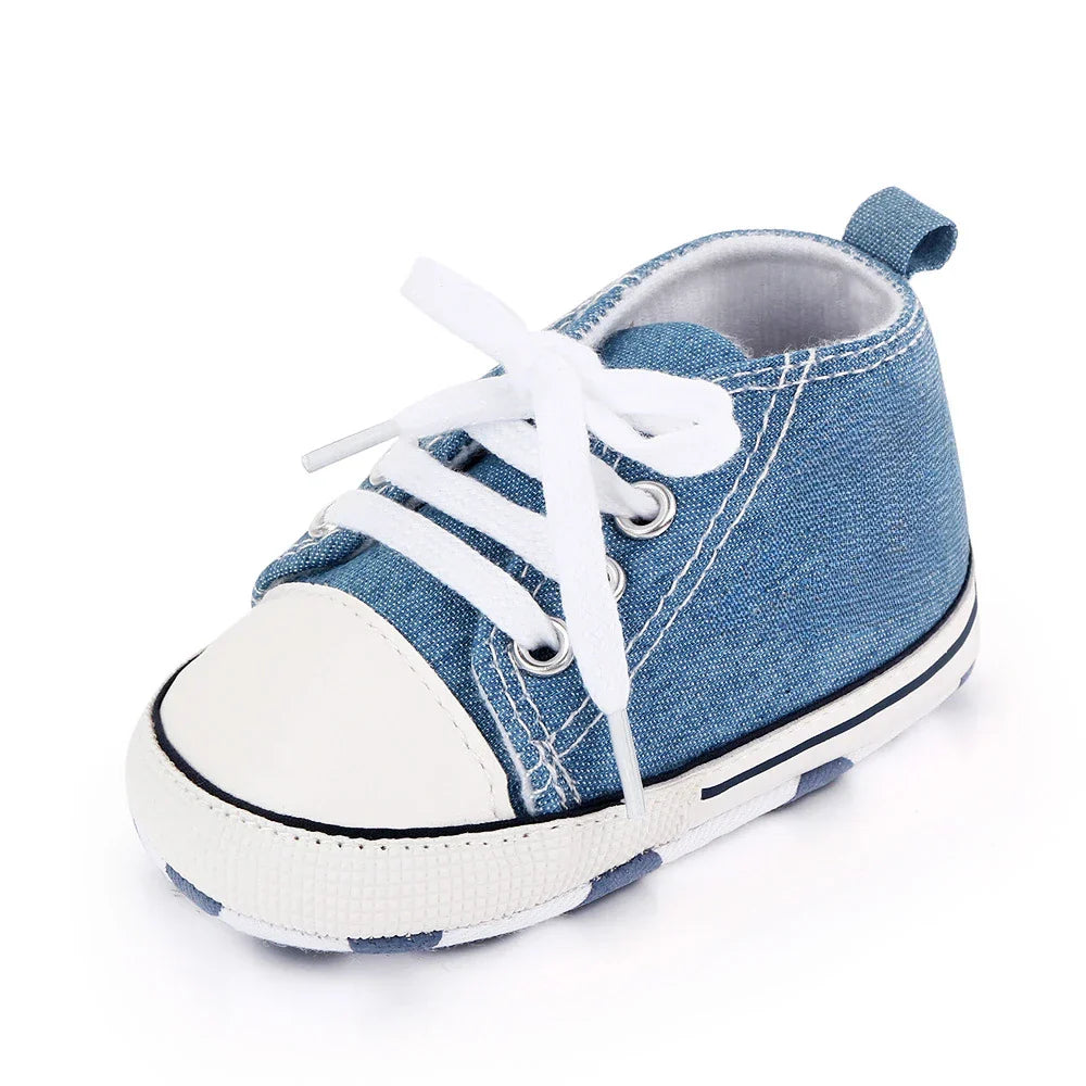 Baby Canvas Classic Sneakers Newborn Print Star Sports