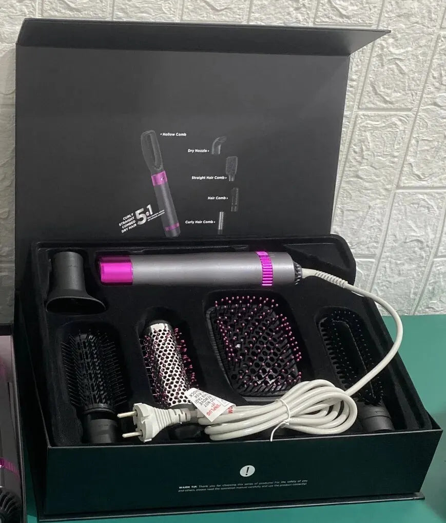 HOMEFISH 5 in 1 Hair Dryer Brush Hot