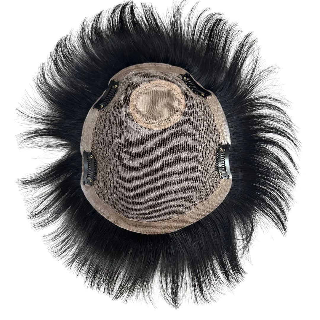 Prosthetic Hair Male 100% Human Hair Toupee Wigs