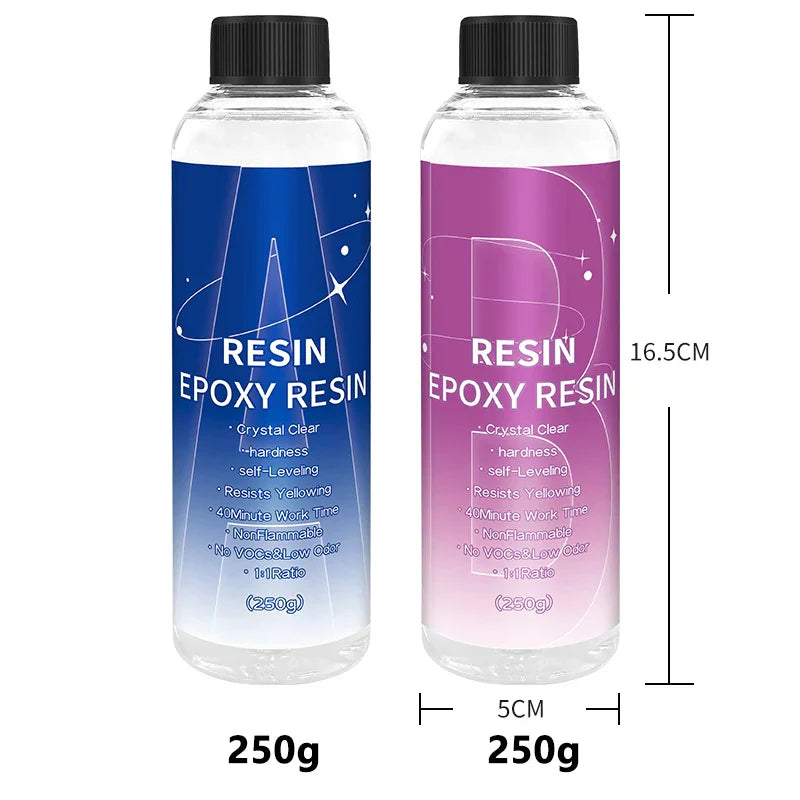 1:1 Crystal Clear Epoxy Resin Kit Bubbles Free