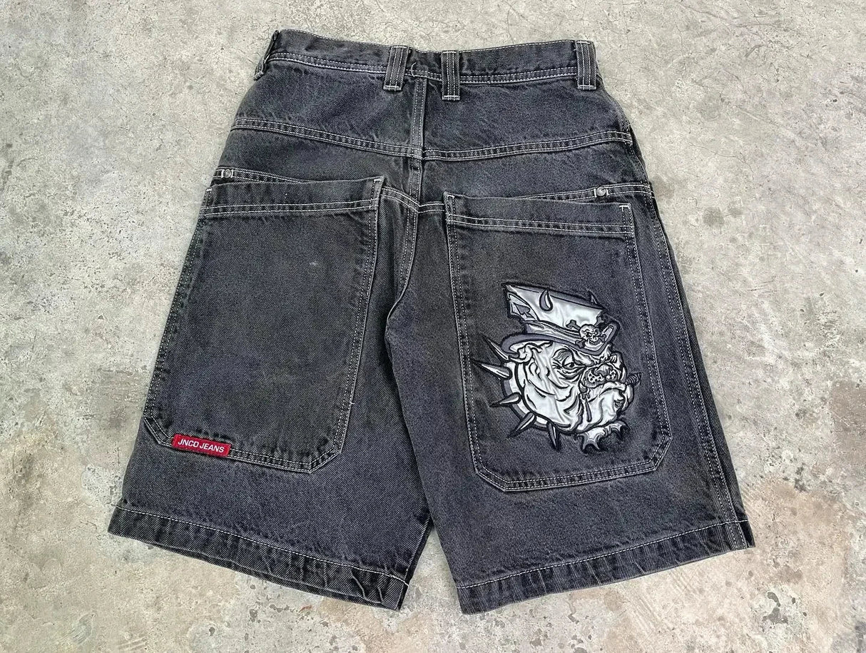 Streetwear JNCO Shorts Y2K New Harajuku Dice 7