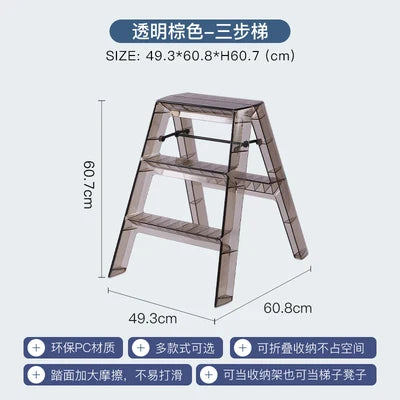 Nordic Light Luxury Ladder chair Folding High Stools