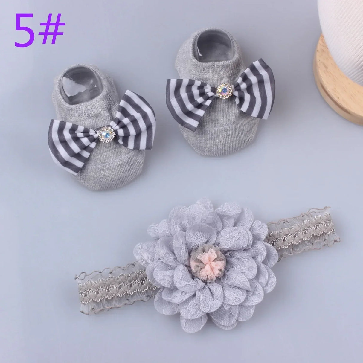 1 Set Cute Gift Bow Flowers Baby Girls
