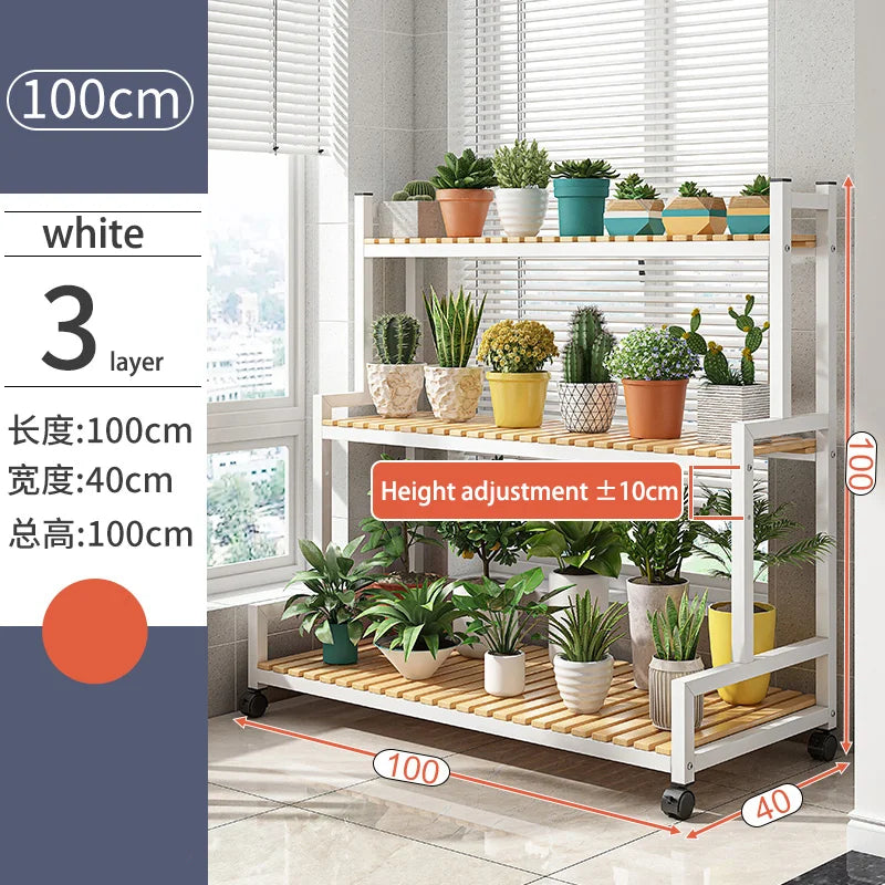 Indoor flower stand, balcony flower shelf, living room