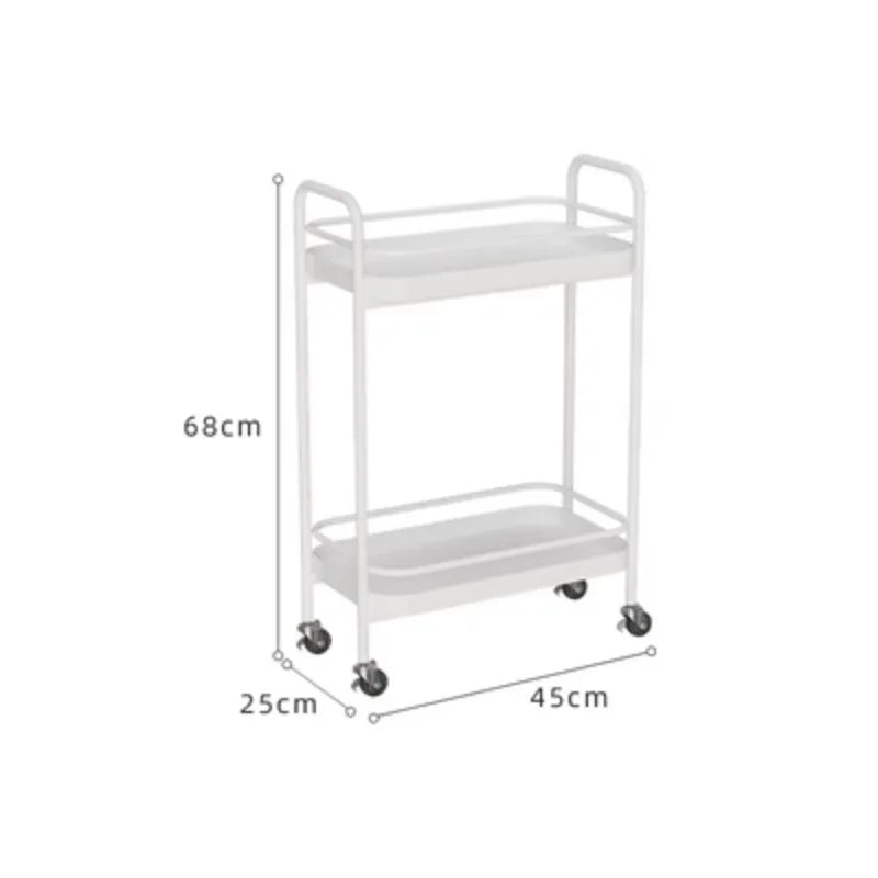 Rolling Cart Organizer Trolley Kitchen Shopping Beach Basket
