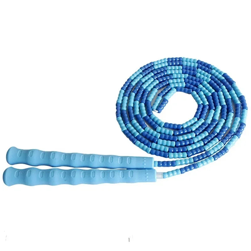 Skipping Rope Soft Beads Unknotted Long Jump Rope