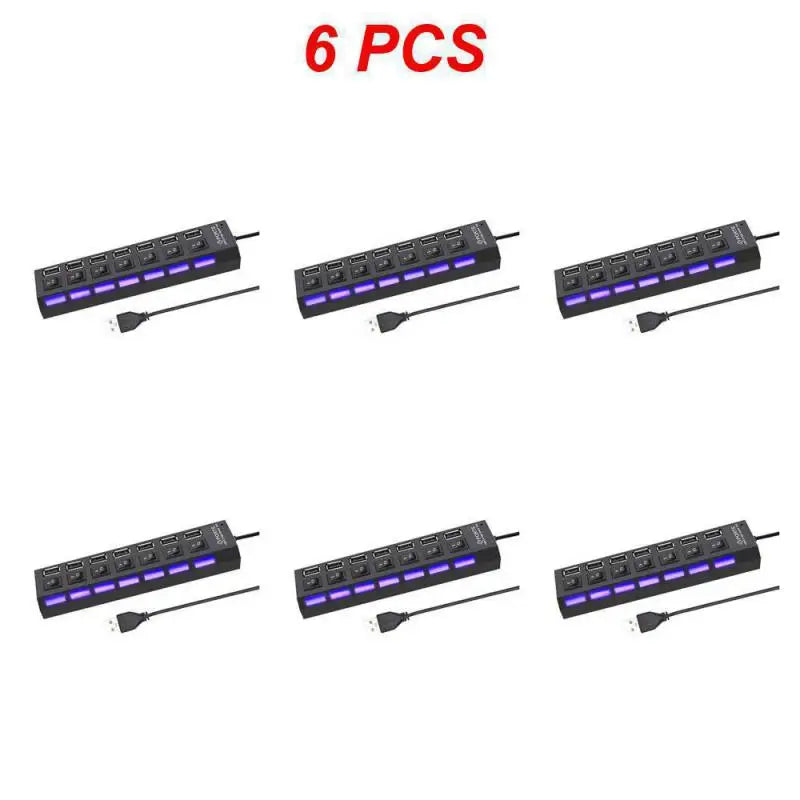 1~8PCS USB Hub USB 2.0 Hub Multi USB